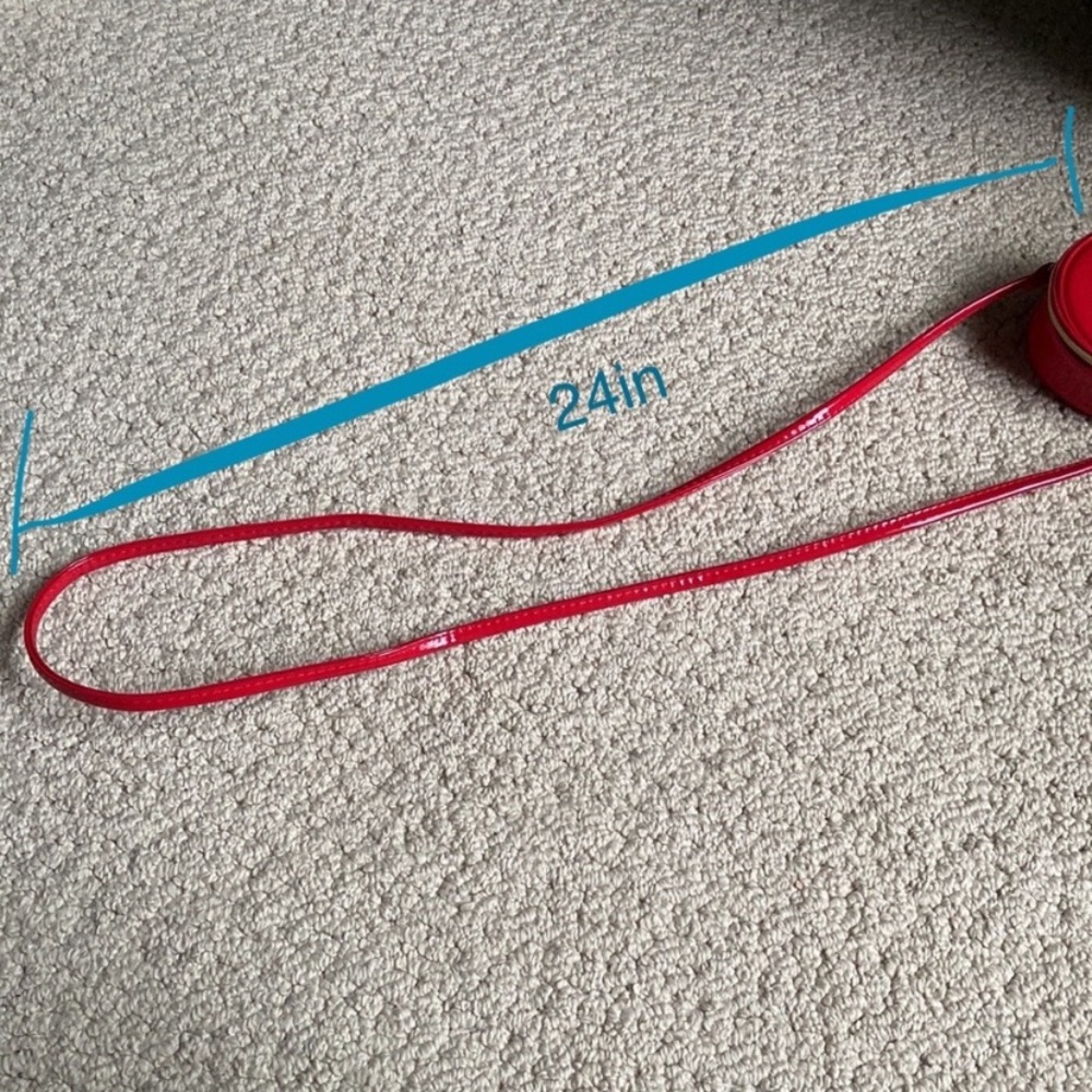Marc Jacobs Vibrant Red Crossbody Bag Modern Minimalist Design - Picture 12 of 12